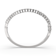 Thessaly Princess Cut Diamond Bangle Bracelet Shared Prong Hinged (4 ctw) - Nivetta